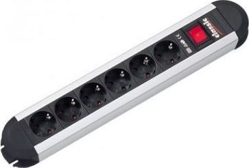 Listwa zasilająca Bachmann 6x 6 gniazd 1.75 m czarna