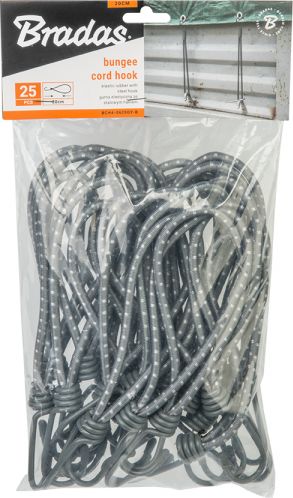 Bradas Guma elastyczna BUNGEE CORD HOOK 0,6x20cm 25 sztuk Bradas 0253