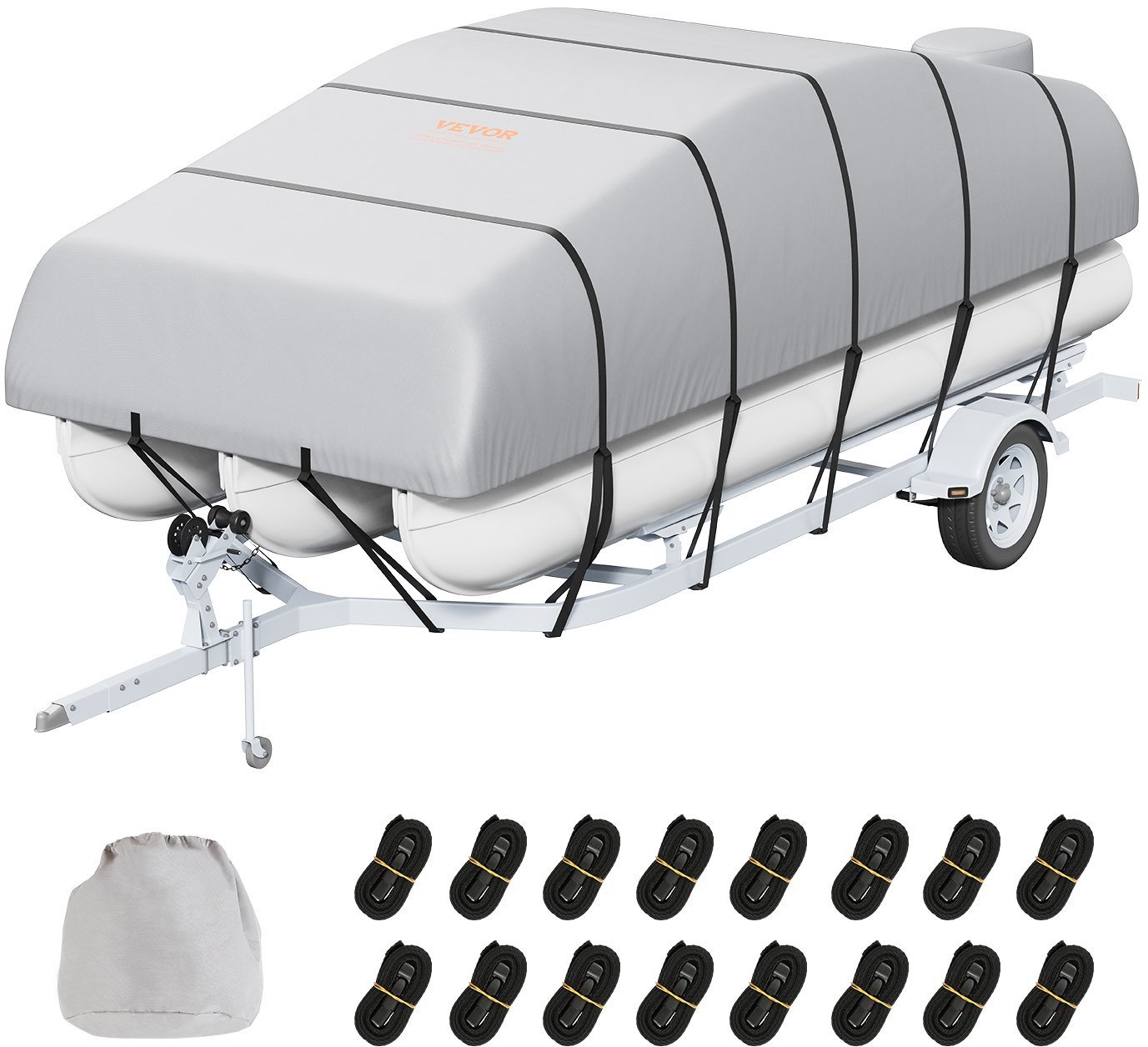 Pokrowiec plandeka osłona przykrycie na łódź łódkę wędkarską 8.6 x 4.4 m