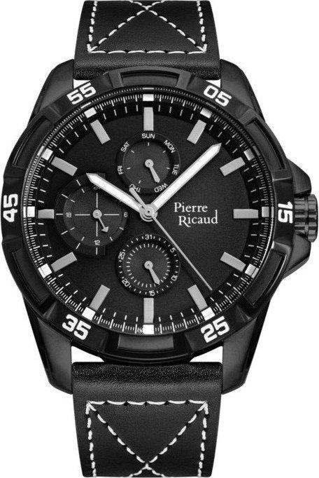 Zegarek Pierre Ricaud Zegarek męski Pierre Ricaud P97263.B214QF czarny