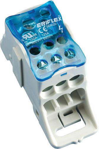 ERICO Blok rozdzielczy 1-biegunowy 125A niebieski UDJ (569020)