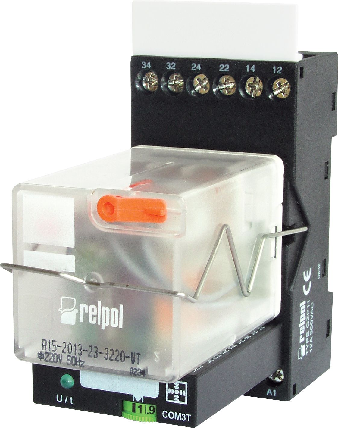 Relpol Przekaźnik czasowy PIR153-024DC-00T wielofunkcyjny 3P 10A 1sek - 10dni 24V AC / DC (855535)