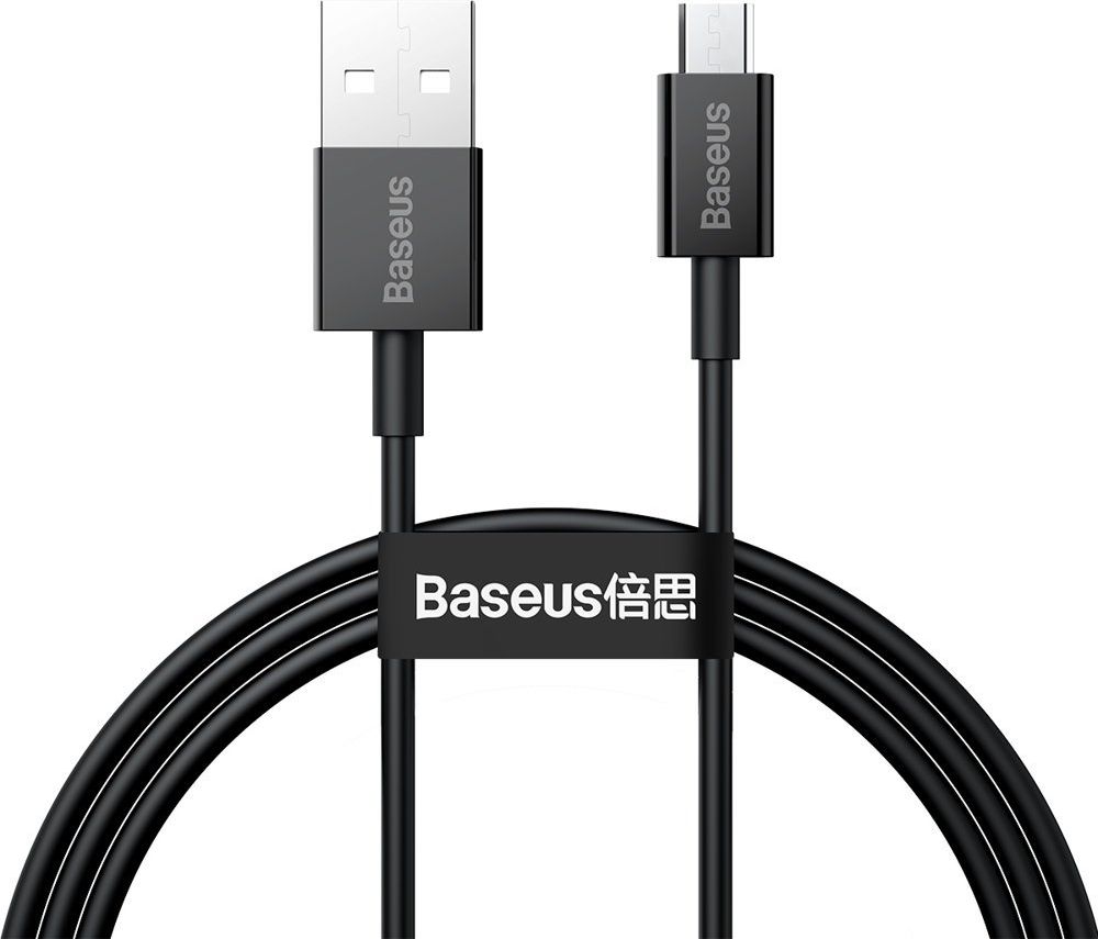 Kabel USB Baseus USB-A - microUSB 1 m Czarny (BSU2822BLK)