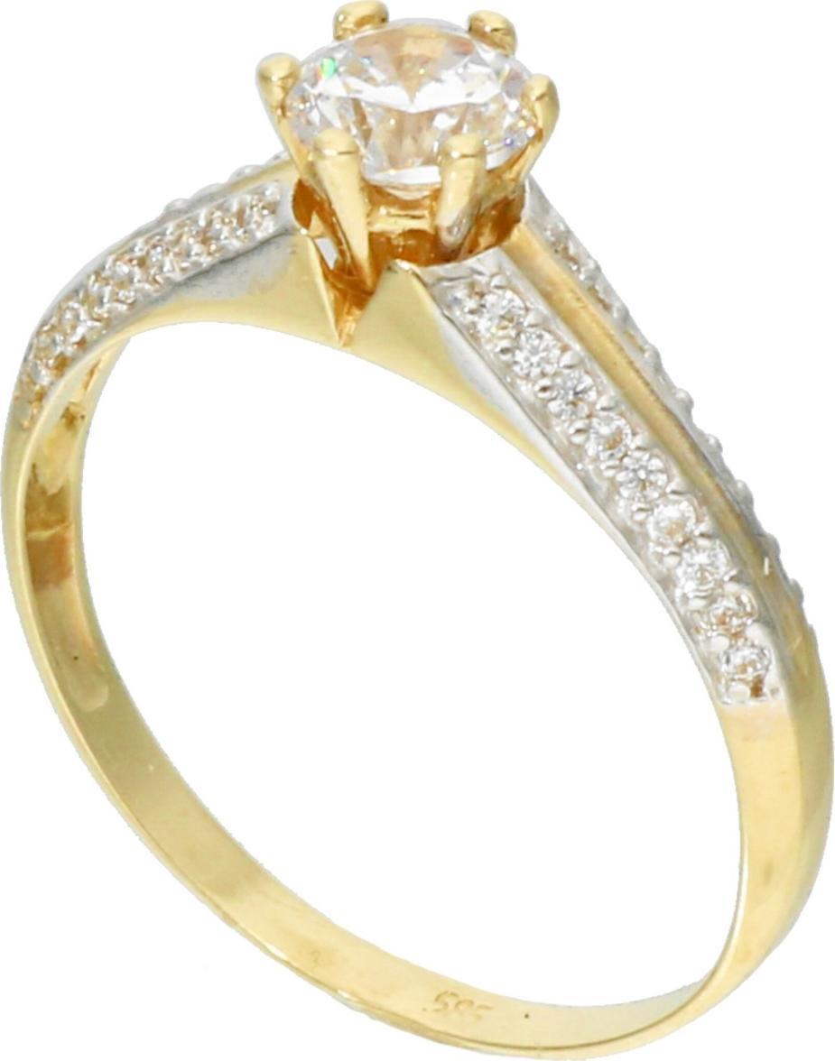 Rosanto Złoty pierścionek z cyrkoniami roz. 14 585 14k