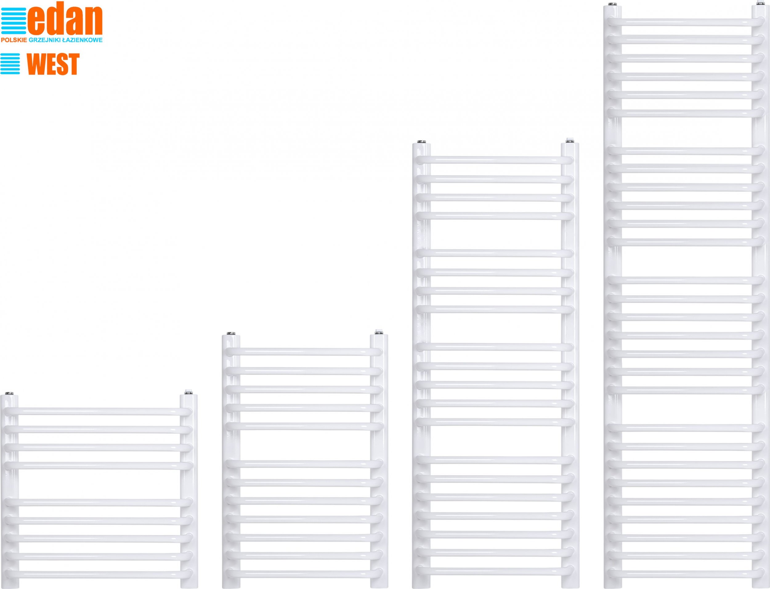 Grzejnik łazienkowy Edan Budnik W16/50 55 cmx94 cmcm biały (W 16/50)