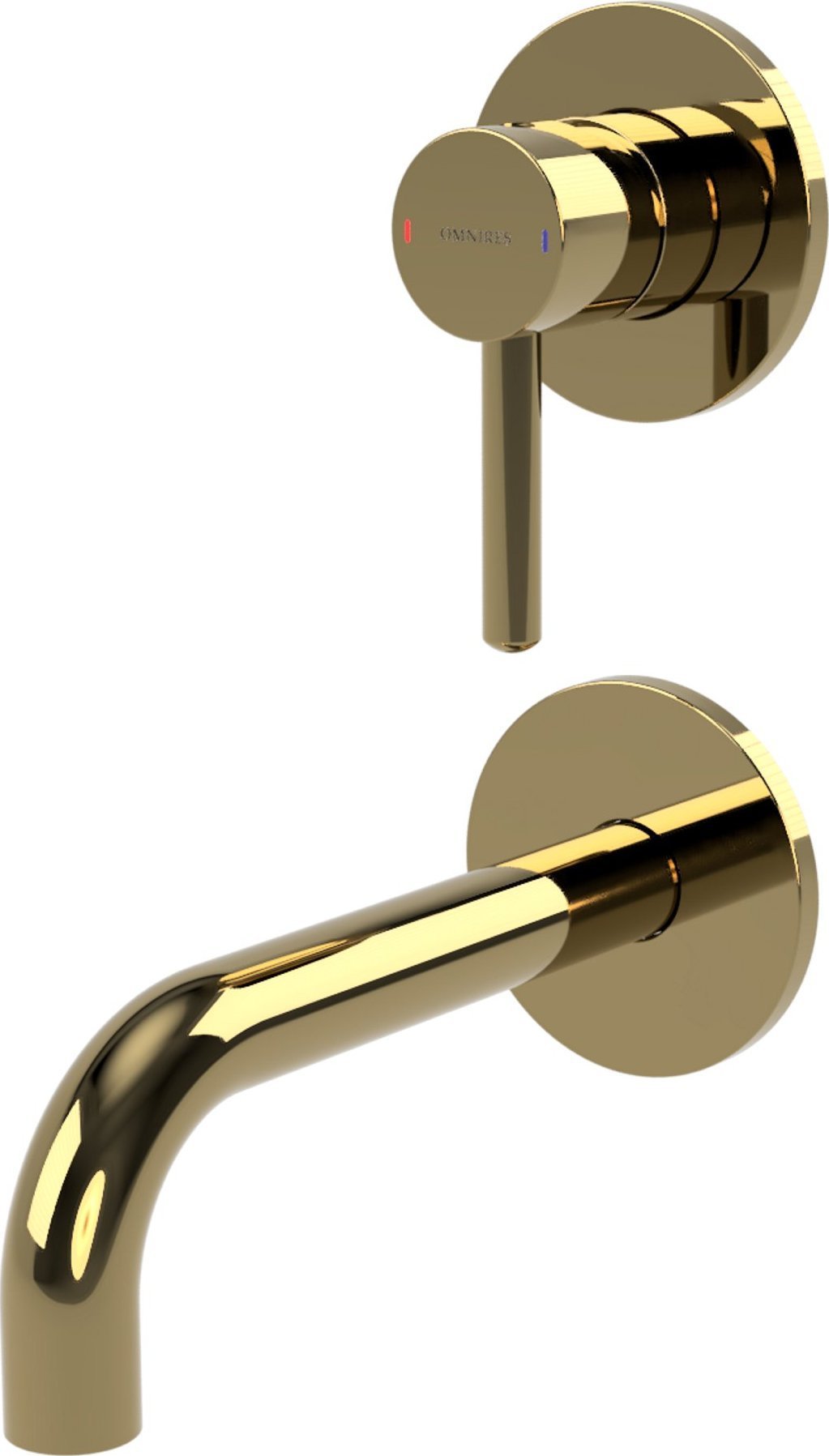 Bateria umywalkowa podtynkowa Y złoty (GL)