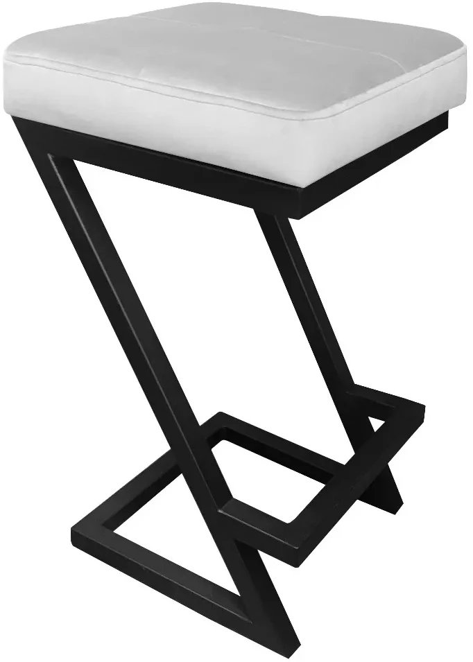 Hoker niski ZAZU VELVET jasnoszary ATOS