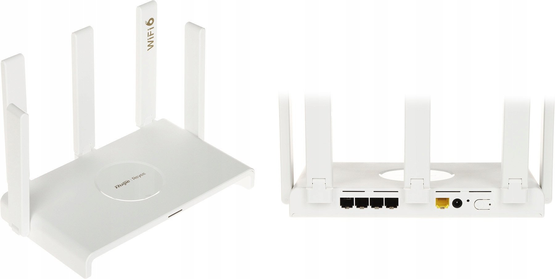 Ruijie Reyee RG-EW3000GX| Router, WiFi, 5 portów, 5xGbit, 3xLAN, 1xWAN, 1xLAN/WAN, WiFi 6, 2,4GHz/5GHz, AX3000, 5x5 dBi, Mesh, Repeater, Cloud