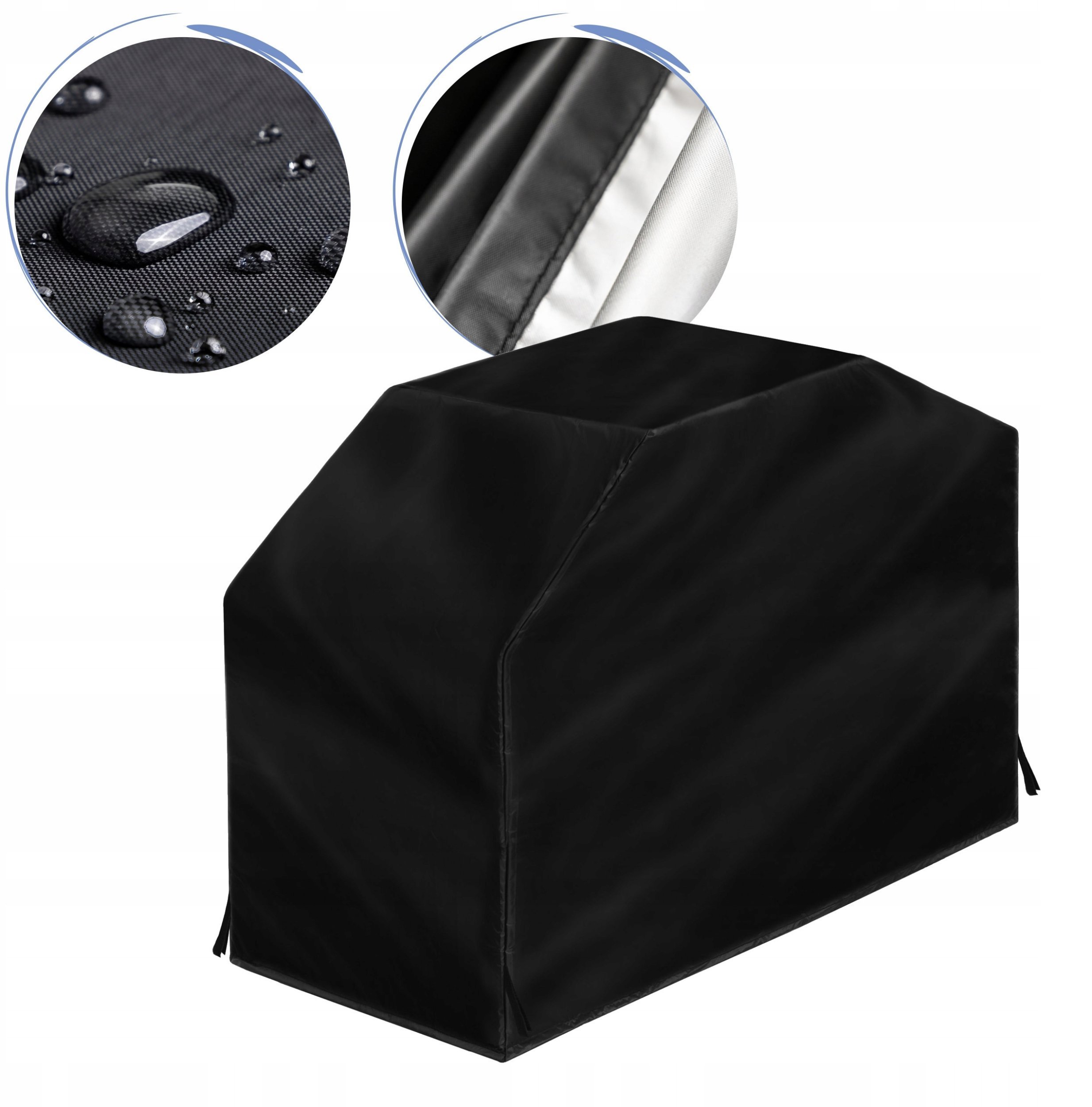 Grilio uždangalas Hobbygarden BBQCZA1, juodas