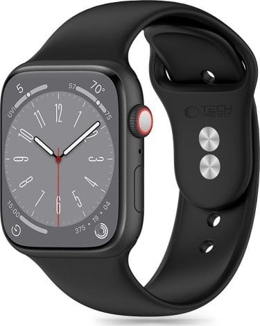 Tech-Protect Pasek Tech-Protect Silicone Apple Watch 4/5/6/7/8/9/SE 38/40/41mm Black