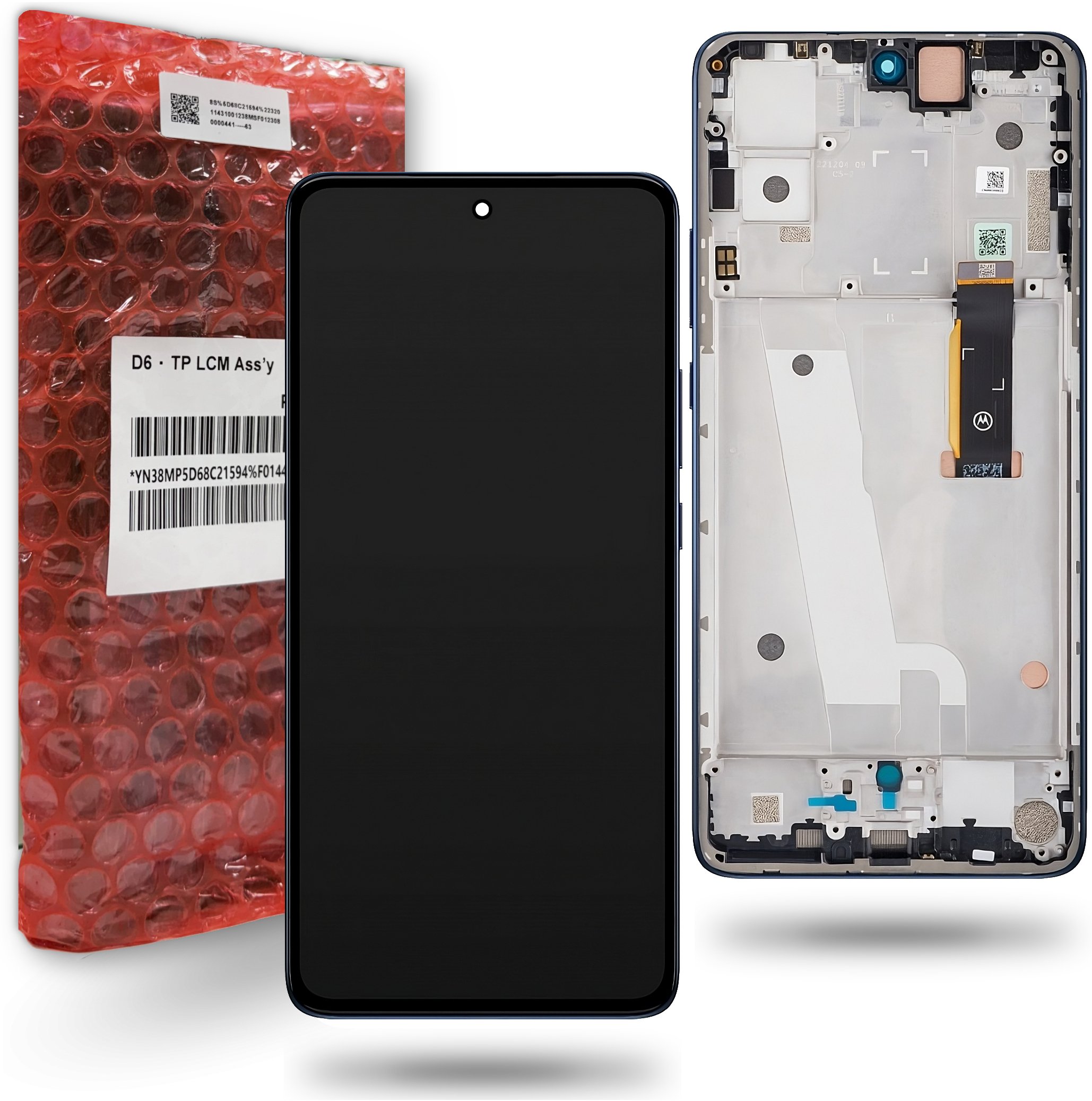 Motorola Edge 30 Wyświetlacz Oryginalny Service Pack LCD XT2203 Ekran SZARY