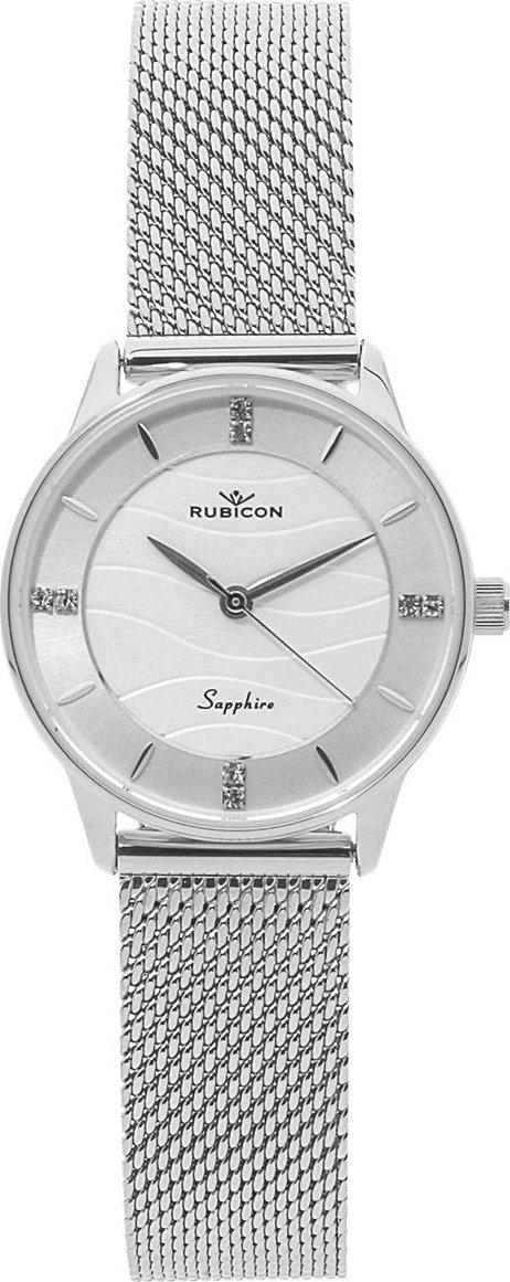 Zegarek Rubicon Zegarek damski Rubicon RBN005 CYRKONIE srebrny