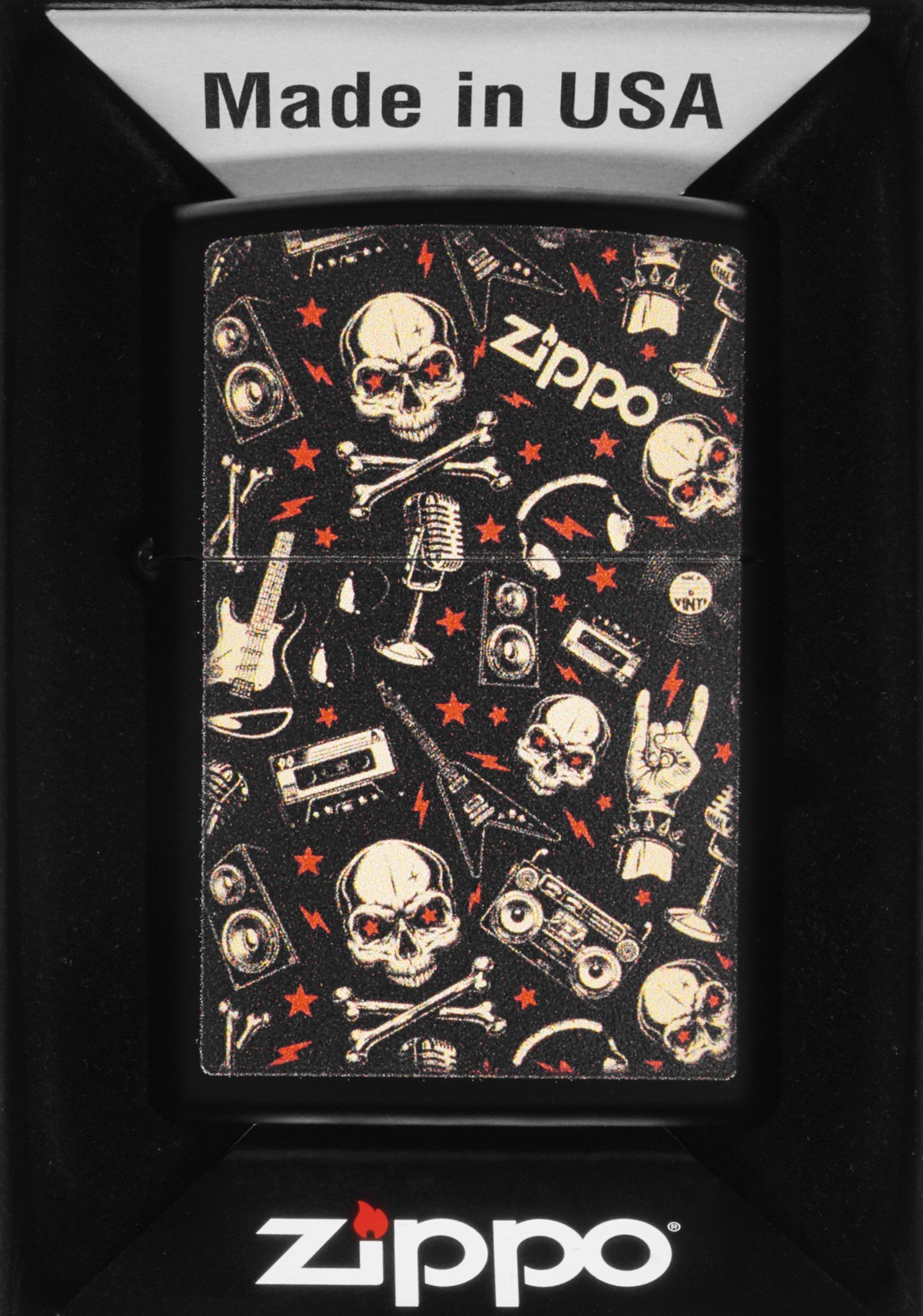 Zapalniczka ZIPPO GRUNT PATTERN WITH SKULL 60007008