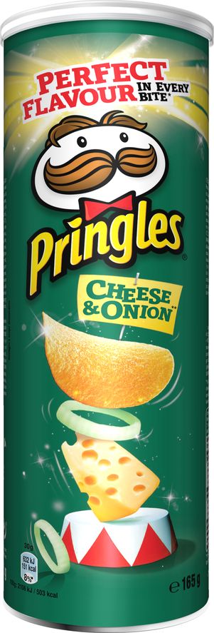 Pringles Pringles chipsy ziemniaczane smak ser cebula 165g