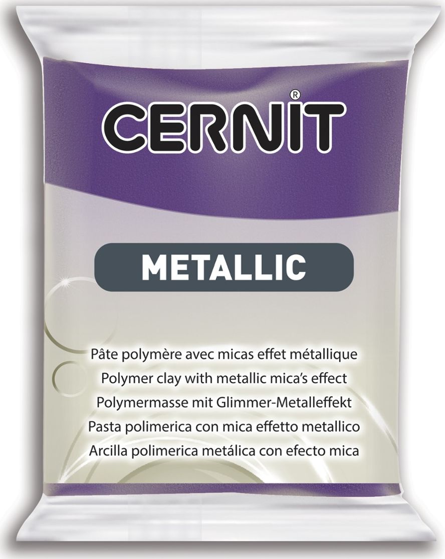Cernit Modelina metaliczna fioletowa 56g