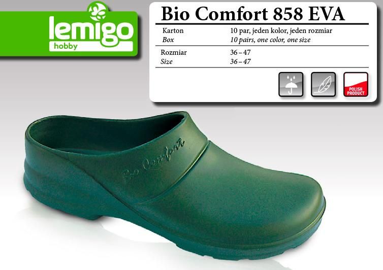 Lemigo BUTY KLAPEK BIO COMFORT ROZMIAR 43, ZIELONY 858 728580043A - 728580043A