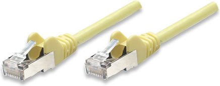 Intellinet Network Solutions RJ-45/RJ-45, kat.5e, CCA, SF/UTP, żółty, 0.25m (738965)