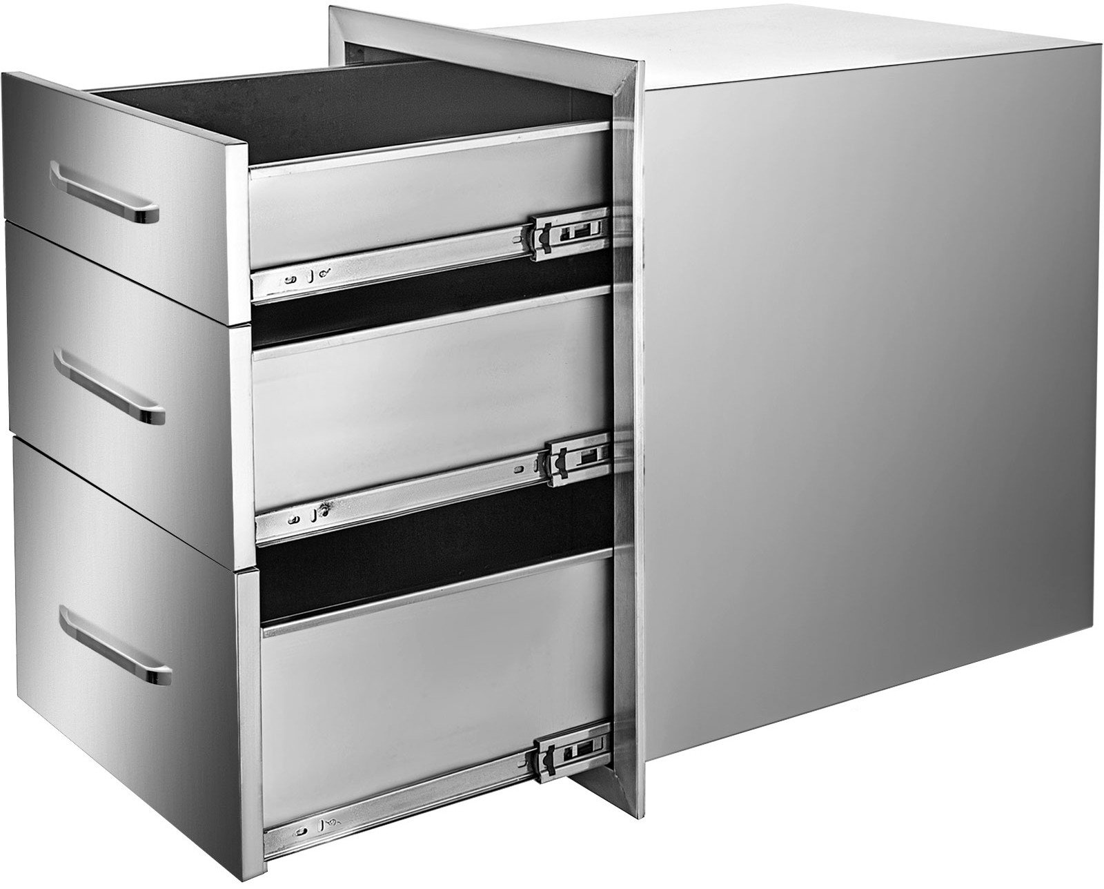 Szafka gastronomiczna 3 szuflady do zabudowy 35.6 x 51.6 x 58.8 cm