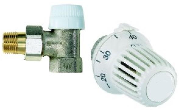 Honeywell Zestaw RTL do ogrzewania podłogowego kątowy 1/2" T6102EUB15