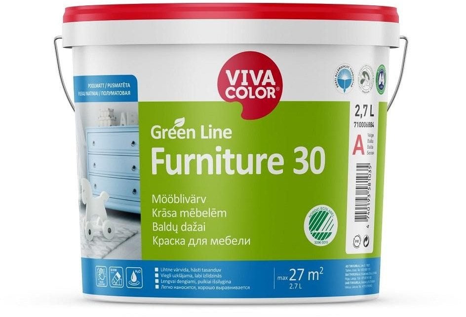 VivaColor PAINT GREEN LINE FURNITURE 30 A 2,7L