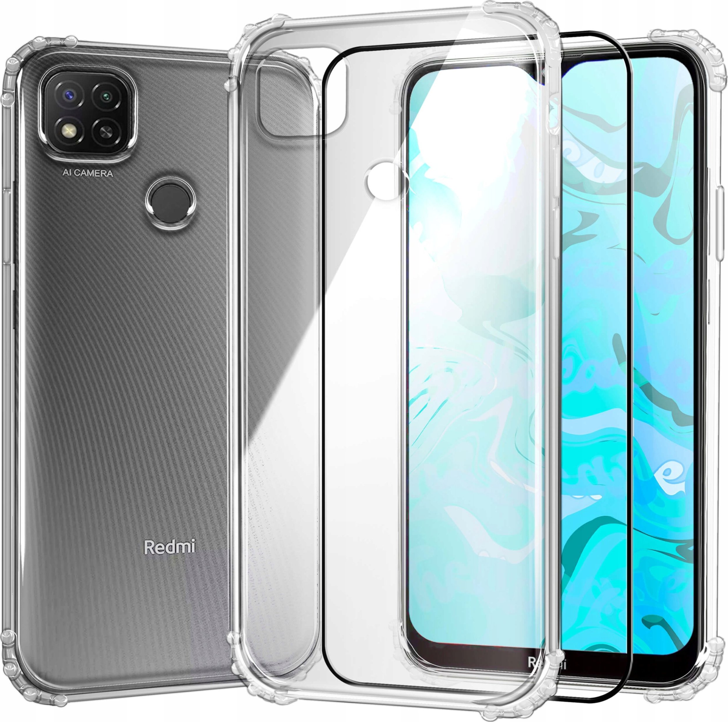 Hello Case ETUI PANCERNE DO XIAOMI REDMI 9C | CASE SILIKON GUMOWE SLIM SHOCK SZKŁO