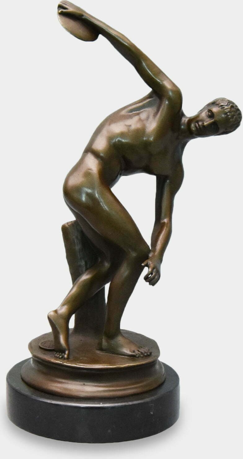 rzezbyzbrazu Dyskobol wg Myrona Rzeźba z Brązu