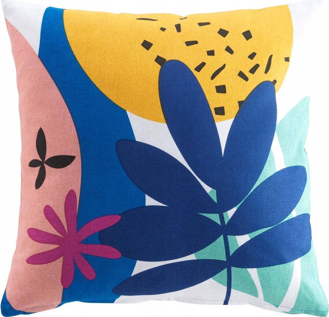 Douceur d`Interieur Bawełniana poduszka ozdobna z nadrukiem PAPAYA, 45 x 45 cm