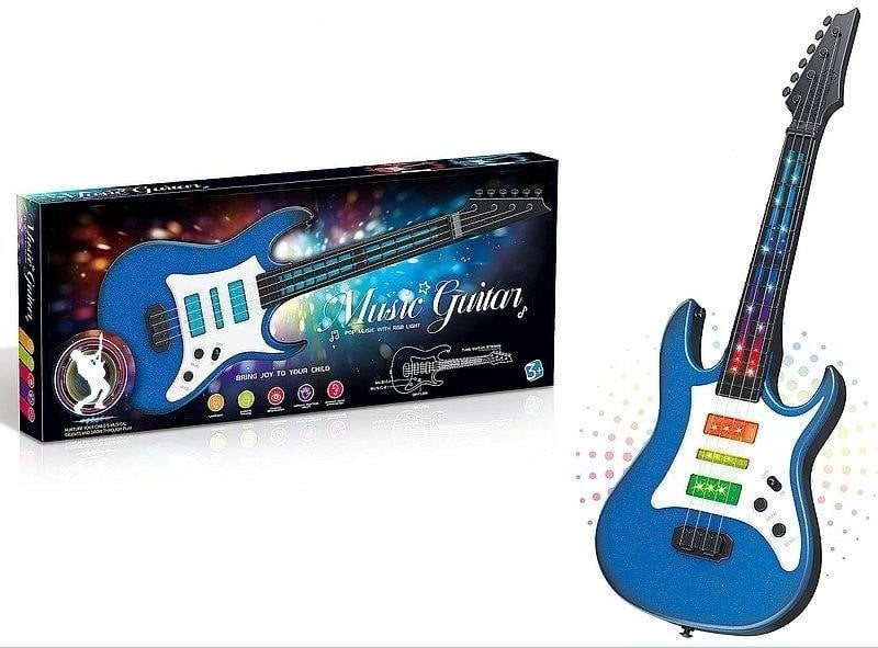 Gitara na baterie światło i dźwięk