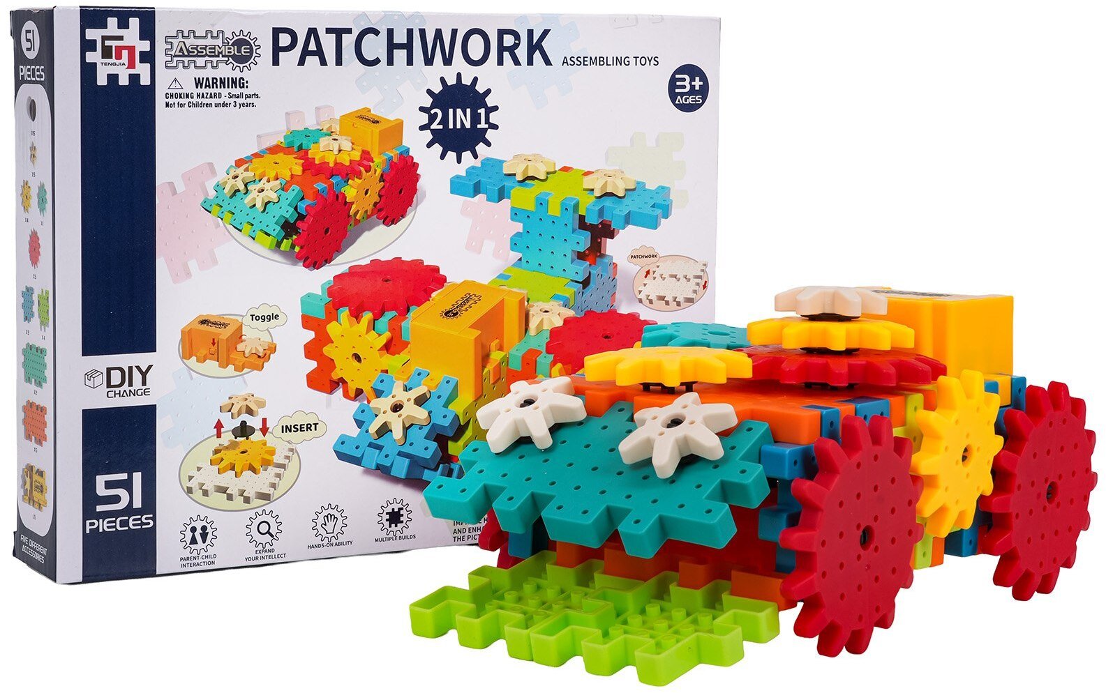 Zestaw Klocków STEAM 51el.