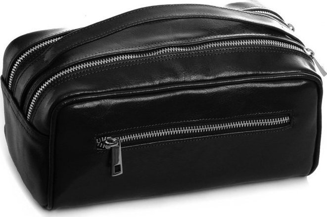 POLSKA SKÓRZANA KOSMETYCZKA SOLOME CZARNA