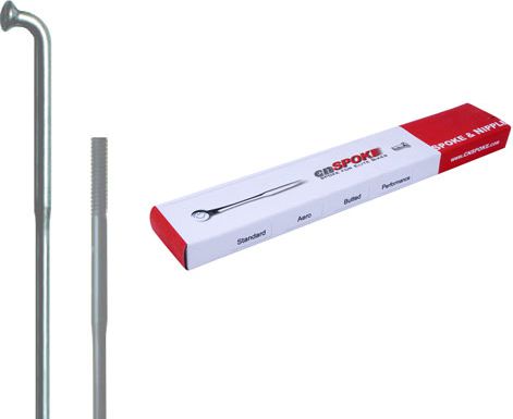 Cn Spoke Szprychy DB454 2.0-1.8-2.0 stal nierdzewna 264mm srebrne + nyple 144szt.