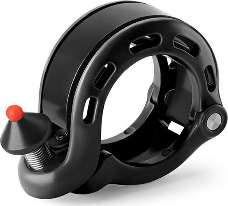 Dzwonek rowerowy w kształcie litery Q 100db - czarny ROCKBROS