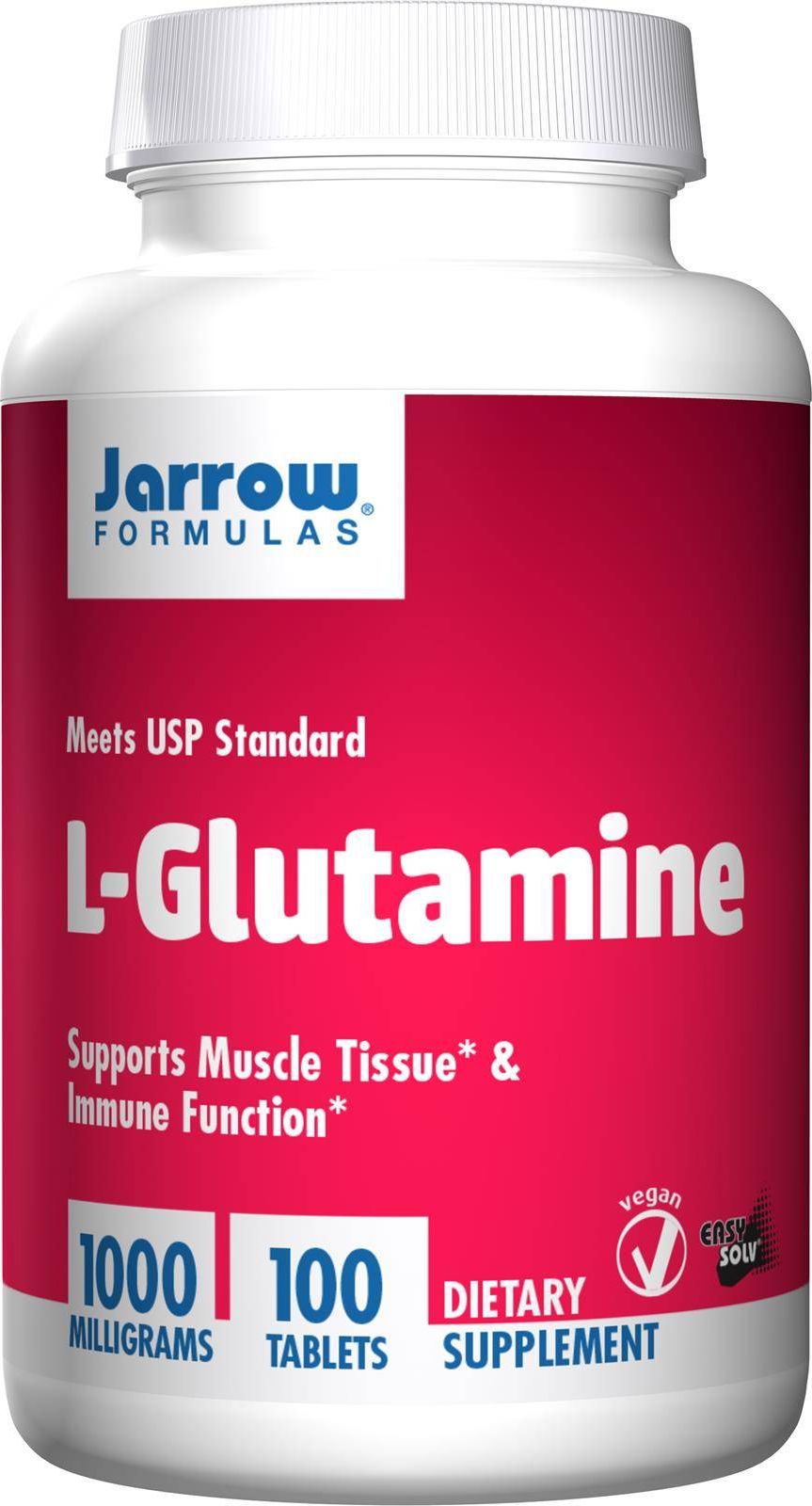 JARROW FORMULAS Jarrow Formulas - L-Glutamina, 1000mg, 100 tabletek