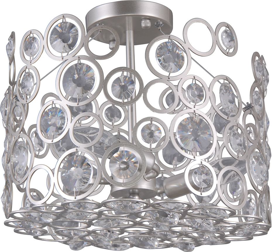 Lampa sufitowa Italux Nardo glamour szary (PNPL-33064-3-CH.S)