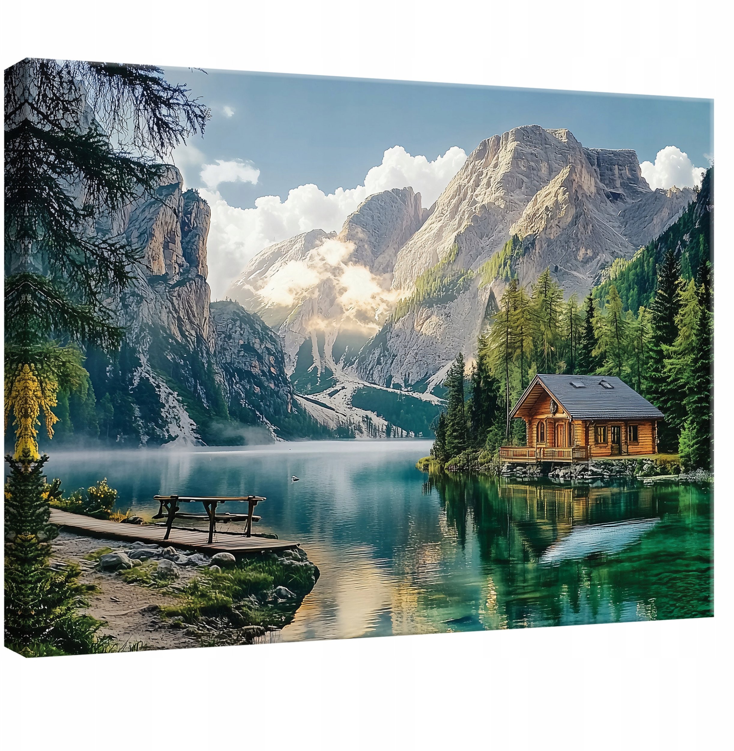 OBRAZ NA PŁÓTNIE ŚCIANĘ GÓRY NATURA WIDOK DO SYPIALNI SALONU KUCHNI 60x40