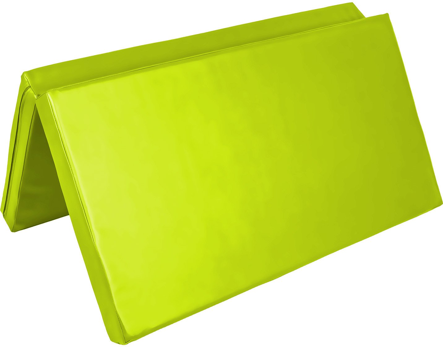 Materac dwuczęściowy z rzepami UNDERFIT 130 x 120 x 10 cm miękki seledynowy