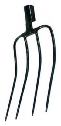 Widły 4-zębne gospodarcze nieoprawne