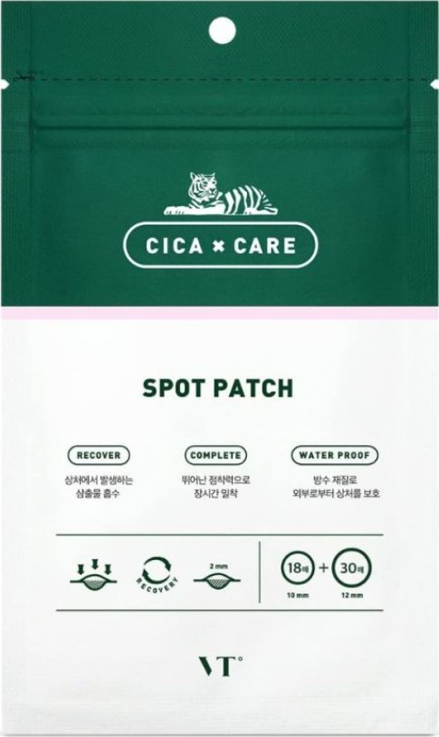 Vt cosmetics VT Cosmetics Spot Patch Plasterki na wypryski z Centella Asiatica - 48 sztuk