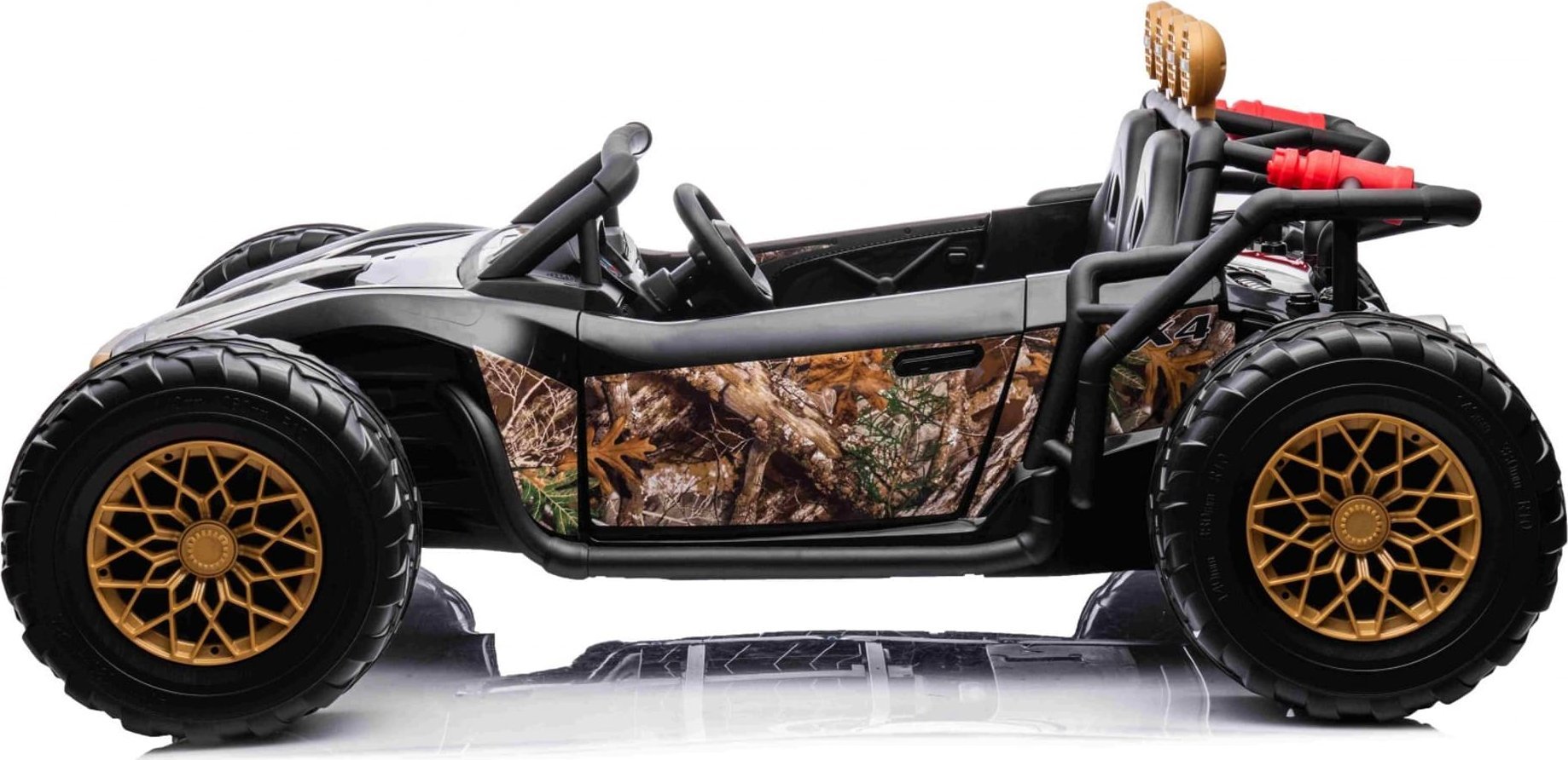 4M Auto na akumulator Pojazd Buggy Racing 5 Czarny 24V