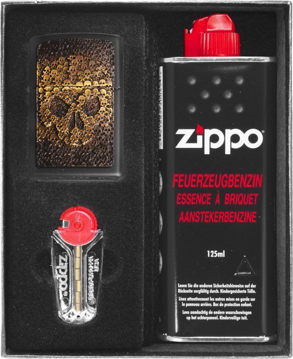 Zestaw ZIPPO Zapalniczka SKULL IN SKULL Prezentowy No1