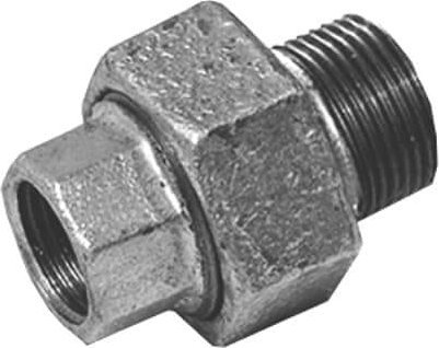 IDMAR Dwuzłączka nakrętno-wkrętna płaska GW/GZ 1/2" (DN15) U1 ocynk