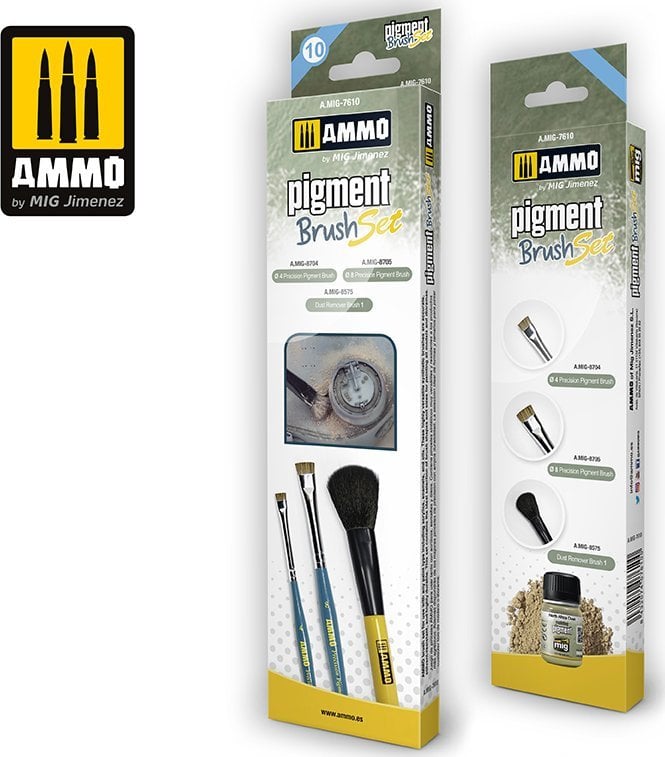 Vallejo Ammo: Pigment Brush Set