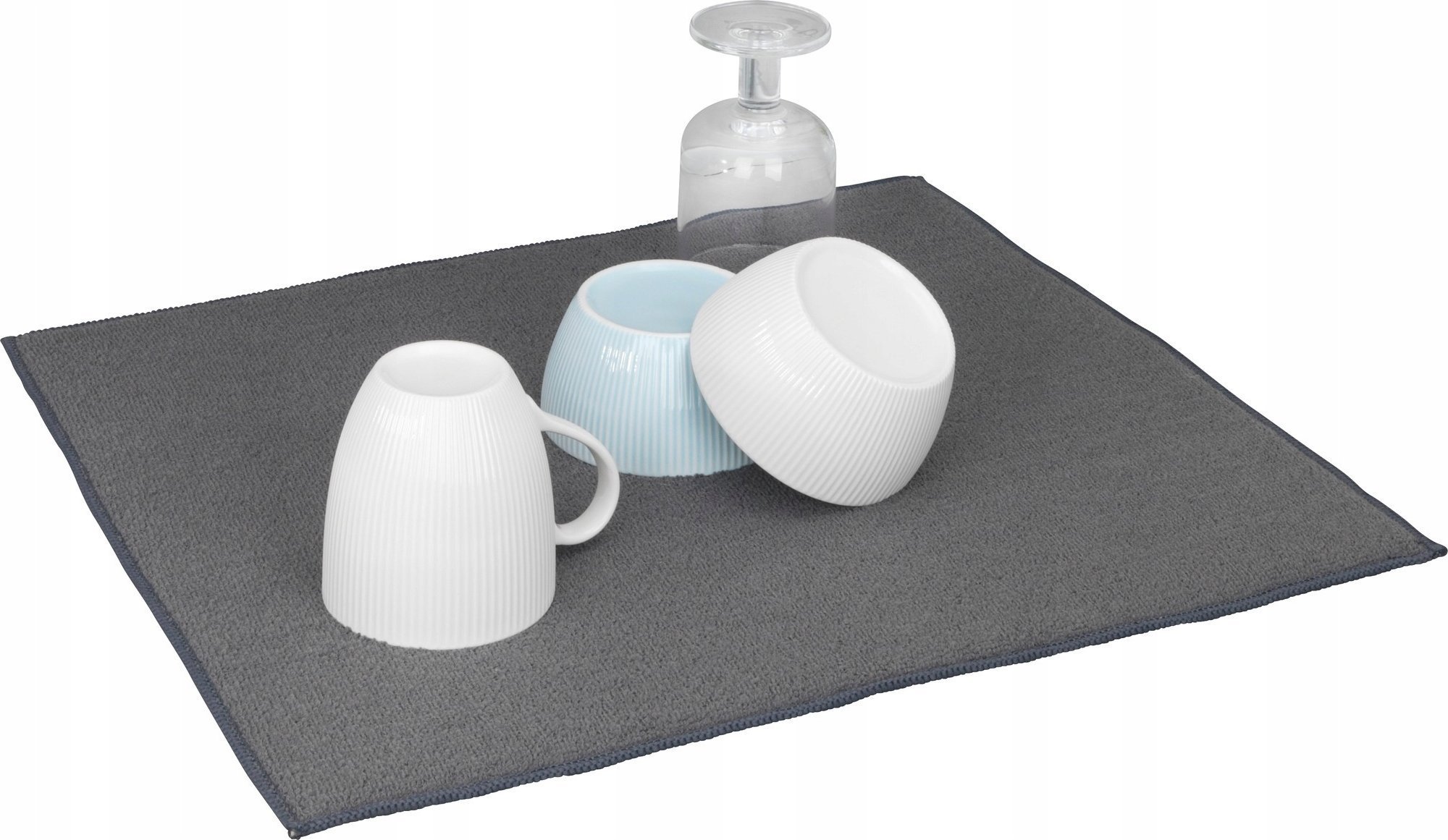 Wenko Mata do suszenia naczyń MIKO, 47 x 40 cm, szara, WENKO