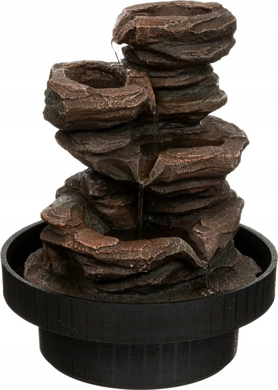 Atmosphera Mini fontanna zen Sharmila, żywica, wys. 22,5 cm