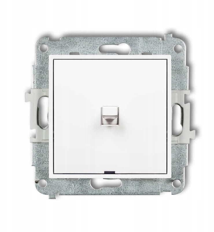 MINI Mechanizm łącznika jednobiegunowego w stylu amerykańskim biały mat 25MWPUS-1