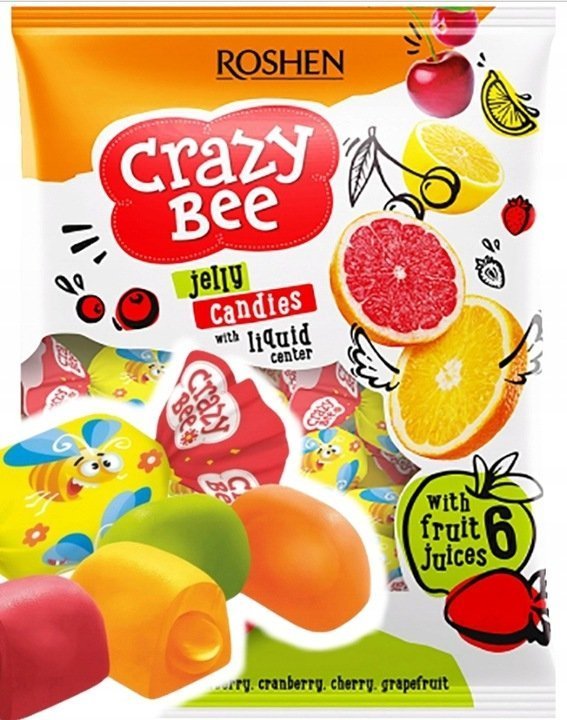 Roshen Crazy Bee Fruity Galaretki z nadzieniem 1 kg