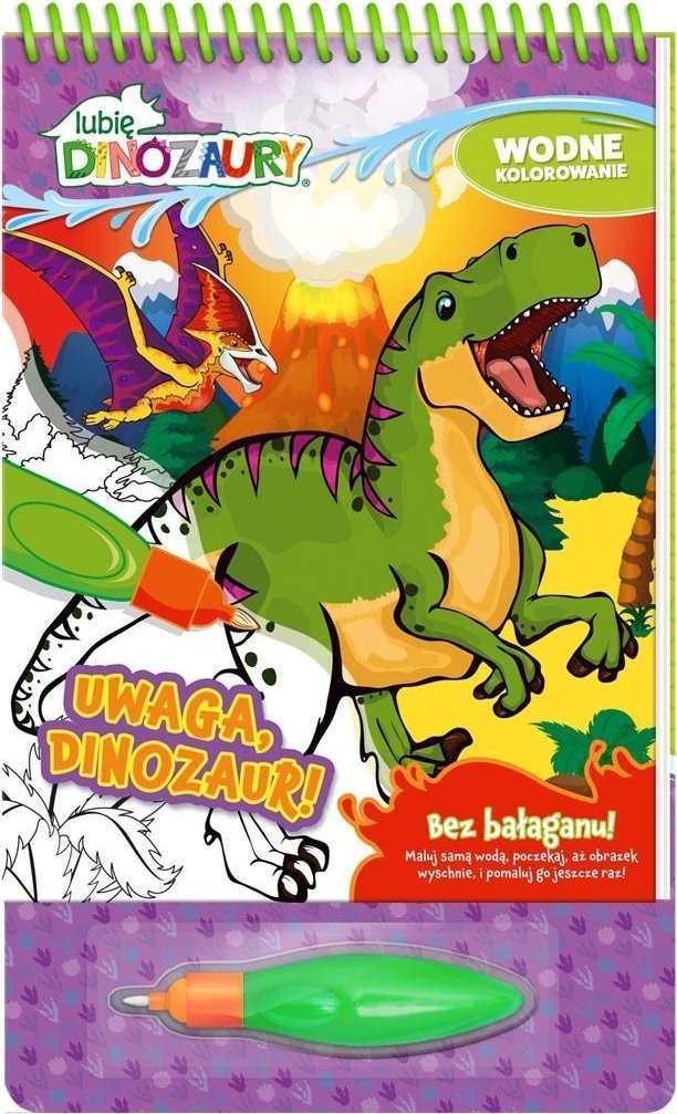 Media Service Zawada Lubię Dinozaury. Wodne kolorowanie cz. 4