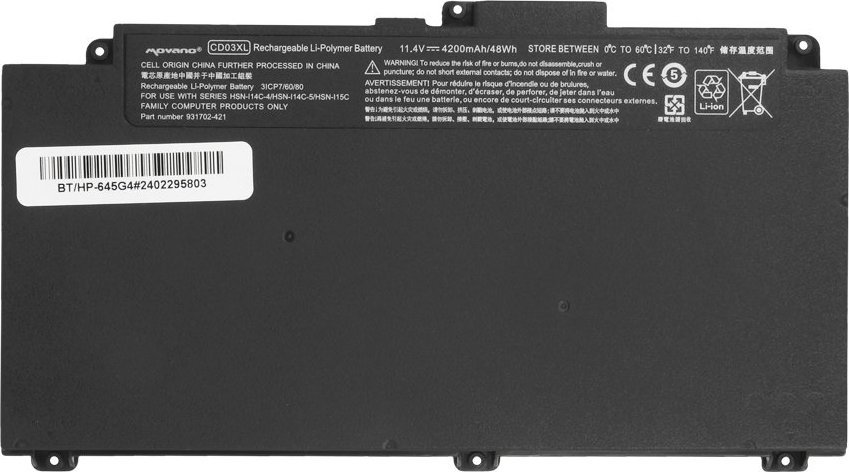 Bateria Movano Bateria CD03XL do HP ProBook 645 650 G4 650 G5 640 650 G7