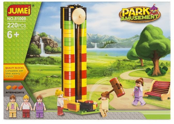 Klocki Jumei PARK ROZRYWKI 220 elementów, 30 x 21 cm