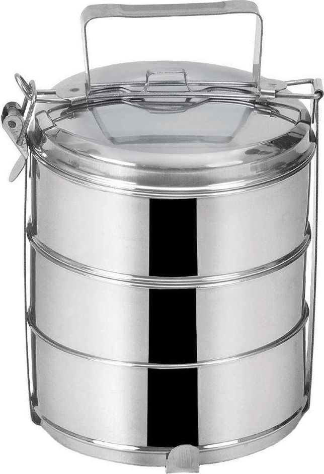 Orion Menażka OBIADOWA stalowa 3-poziomowa do przenoszenia żywności 3x1,3L